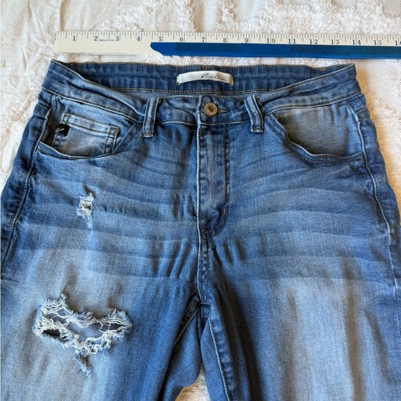 KanCan Faded Denim Distressed  skinny Jeans - Picture 1 of 7